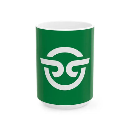 Flag of Nishiarita Saga 1965-2006 (Japan) White Coffee Mug 15oz - Go Mug Yourself