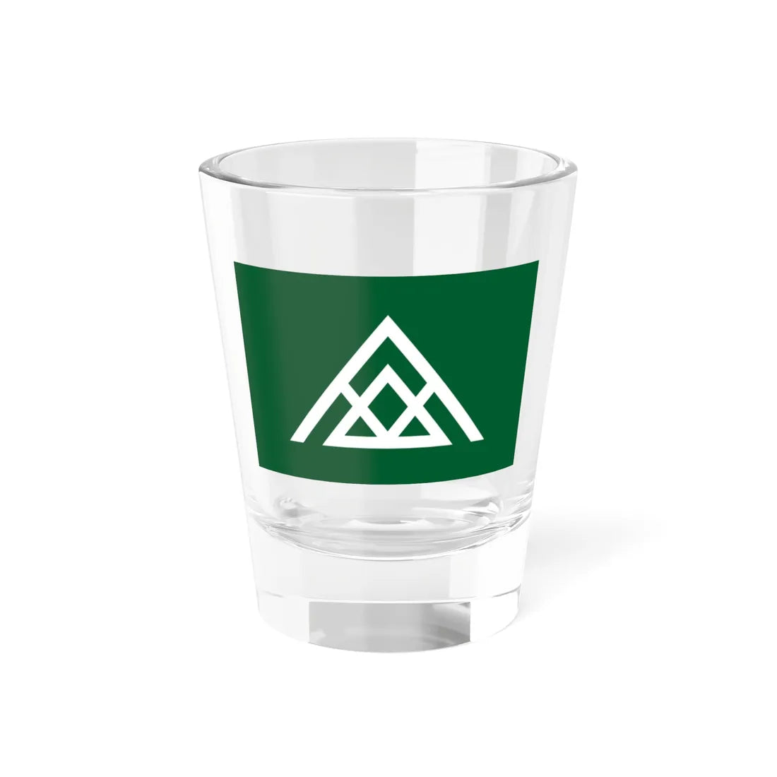 Flag of Nishiawakura Okayama (Japan) Shot Glass 1.5oz 1.5oz - Go Mug Yourself