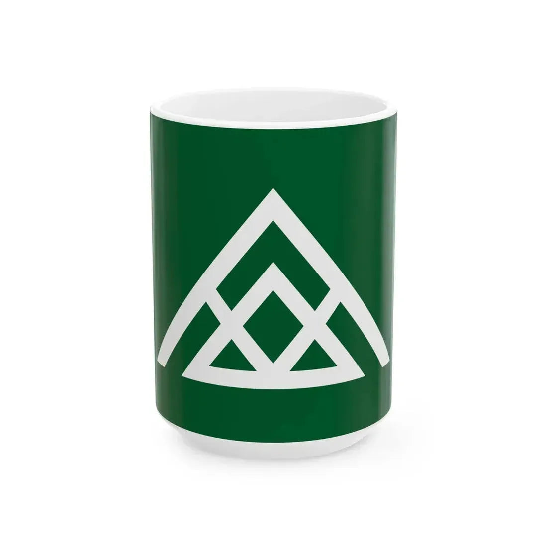 Flag of Nishiawakura Okayama (Japan) White Coffee Mug 15oz - Go Mug Yourself