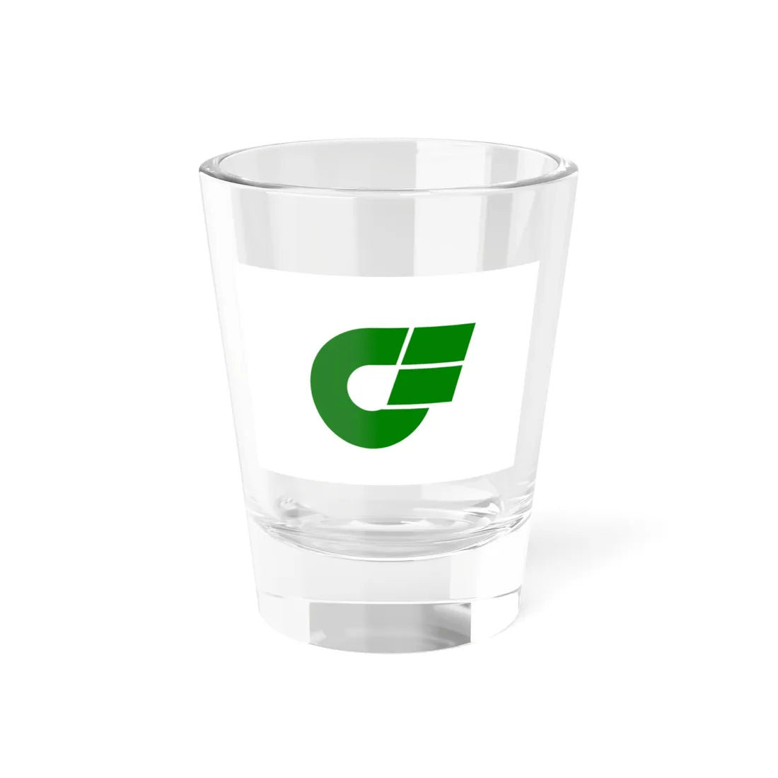 Flag of Nishibiwajima Aichi 1969-2005 (Japan) Shot Glass 1.5oz 1.5oz - Go Mug Yourself