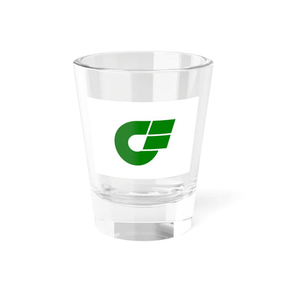 Flag of Nishibiwajima Aichi 1969-2005 (Japan) Shot Glass 1.5oz 1.5oz - Go Mug Yourself