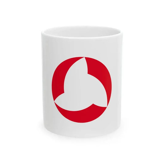 Flag of Nishigo Fukushima (Japan) White Coffee Mug 11oz - Go Mug Yourself