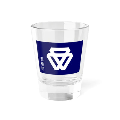 Flag of Nishikatsura Yamanashi (Japan) Shot Glass 1.5oz 1.5oz - Go Mug Yourself