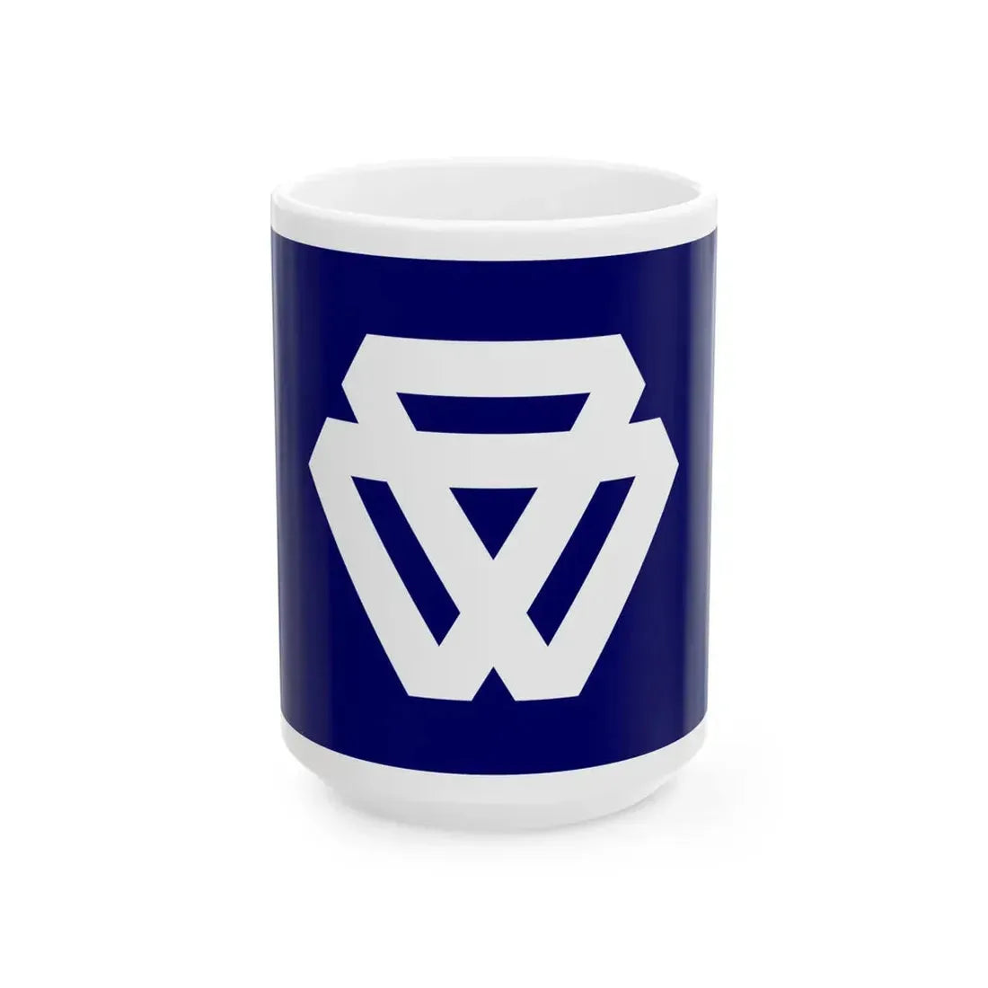 Flag of Nishikatsura Yamanashi no text (Japan) White Coffee Mug 15oz - Go Mug Yourself