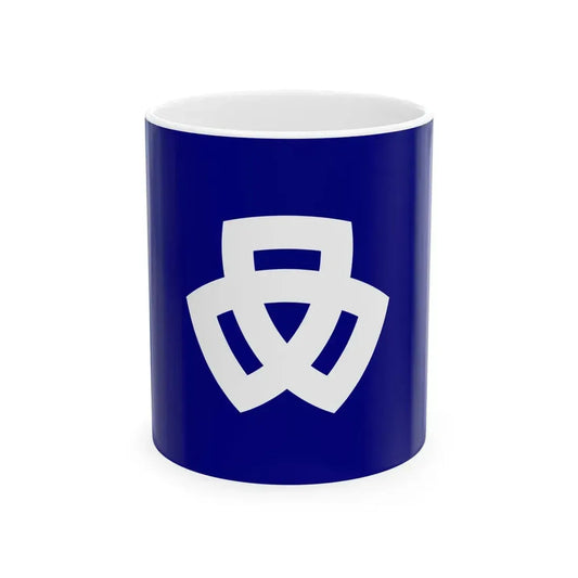 Flag of Nishiki Hyogo 1960-1999 (Japan) White Coffee Mug 11oz - Go Mug Yourself