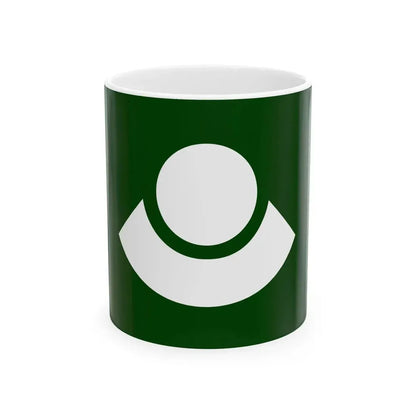 Flag of Nishiki Kumamoto (Japan) White Coffee Mug 11oz - Go Mug Yourself