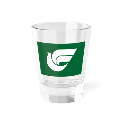 Flag of Nishimeya Aomori (Japan) Shot Glass 1.5oz 1.5oz - Go Mug Yourself