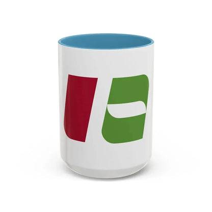 Flag of Nishinomiya Hyogo Japan - Accent Coffee Mug 15oz Light Blue - Go Mug Yourself