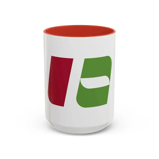 Flag of Nishinomiya Hyogo Japan - Accent Coffee Mug 15oz Red - Go Mug Yourself