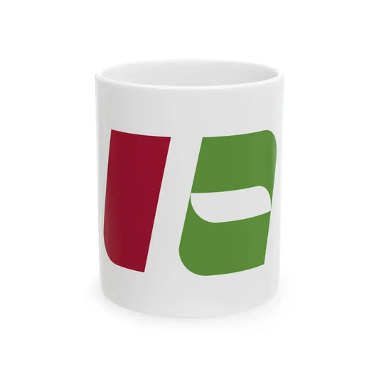 Flag of Nishinomiya Hyogo (Japan) White Coffee Mug 11oz - Go Mug Yourself