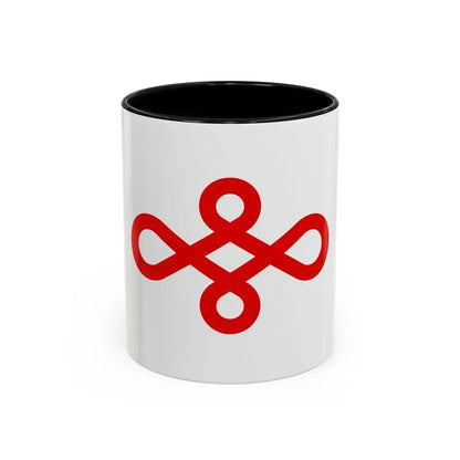 Flag of Nishio Japan - Accent Coffee Mug 11oz Black - Go Mug Yourself