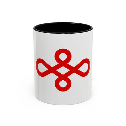 Flag of Nishio Japan - Accent Coffee Mug 11oz Black - Go Mug Yourself