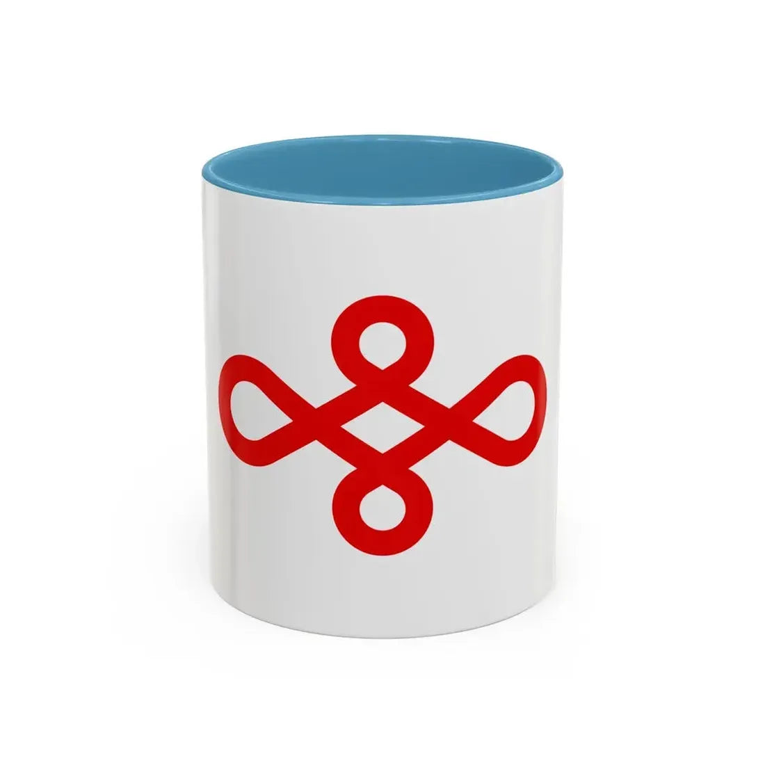 Flag of Nishio Japan - Accent Coffee Mug 11oz Light Blue - Go Mug Yourself