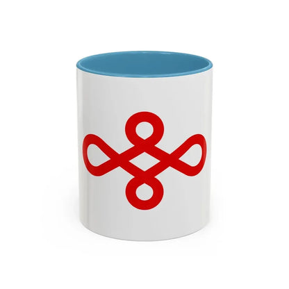 Flag of Nishio Japan - Accent Coffee Mug 11oz Light Blue - Go Mug Yourself