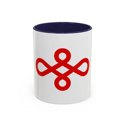 Flag of Nishio Japan - Accent Coffee Mug 11oz Navy - Go Mug Yourself