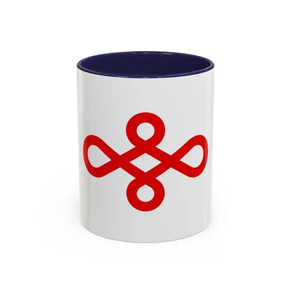Flag of Nishio Japan - Accent Coffee Mug 11oz Navy - Go Mug Yourself