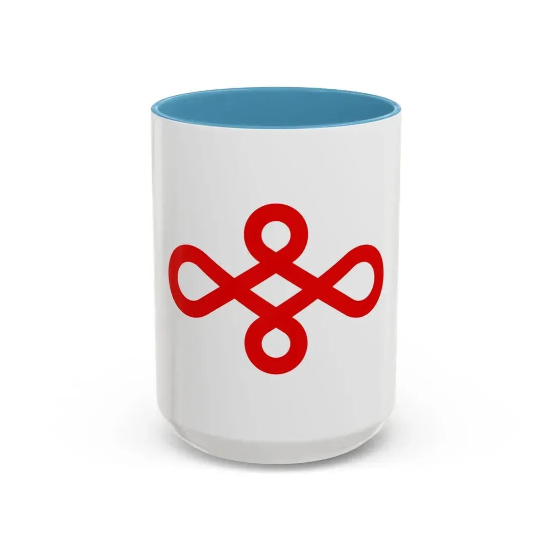 Flag of Nishio Japan - Accent Coffee Mug 15oz Light Blue - Go Mug Yourself