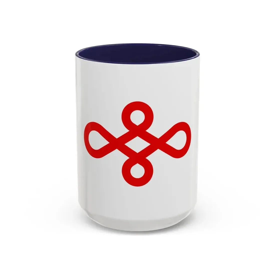Flag of Nishio Japan - Accent Coffee Mug 15oz Navy - Go Mug Yourself
