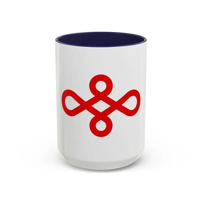 Flag of Nishio Japan - Accent Coffee Mug 15oz Navy - Go Mug Yourself