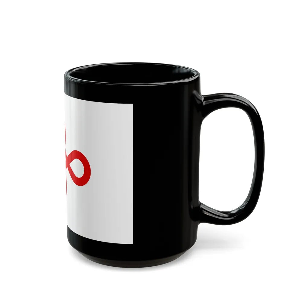 Flag of Nishio Japan - Black Coffee Mug-Go Mug Yourself