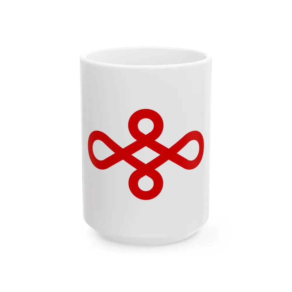 Flag of Nishio Japan - White Coffee Mug-15oz-Go Mug Yourself