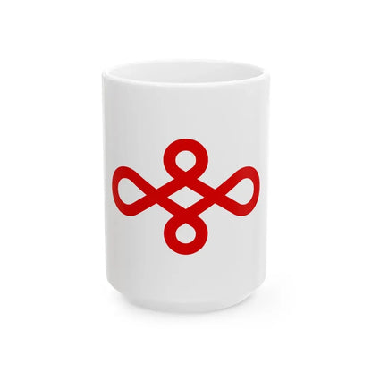 Flag of Nishio Japan - White Coffee Mug 15oz - Go Mug Yourself