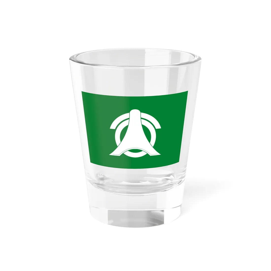 Flag of Nishiokoppe Hokkaido (Japan) Shot Glass 1.5oz 1.5oz - Go Mug Yourself
