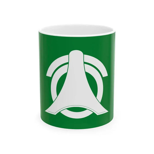 Flag of Nishiokoppe Hokkaido (Japan) White Coffee Mug 11oz - Go Mug Yourself