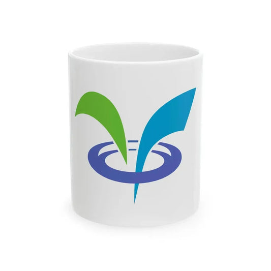 Flag of Nishiwaga Iwate (Japan) White Coffee Mug 11oz - Go Mug Yourself