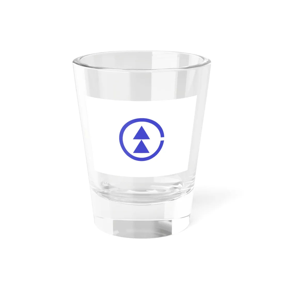 Flag of Nita Shimane 1955-2005 blue version (Japan) Shot Glass 1.5oz 1.5oz - Go Mug Yourself