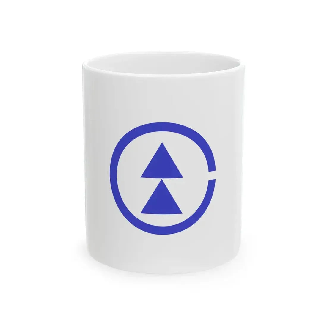Flag of Nita Shimane 1955-2005 blue version (Japan) White Coffee Mug 11oz - Go Mug Yourself