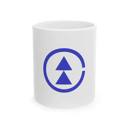 Flag of Nita Shimane 1955-2005 blue version (Japan) White Coffee Mug 11oz - Go Mug Yourself
