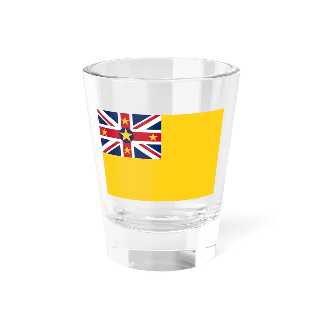 Flag of Niue 3-2 Shot Glass 1.5oz 1.5oz - Go Mug Yourself