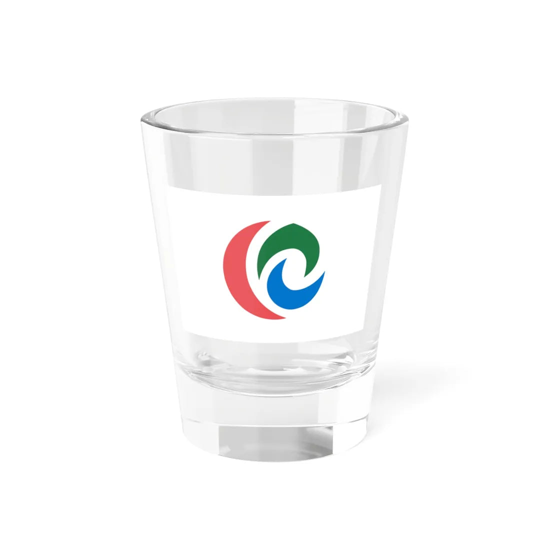 Flag of Niyodogawa Kōchi - variant (Japan) Shot Glass 1.5oz 1.5oz - Go Mug Yourself