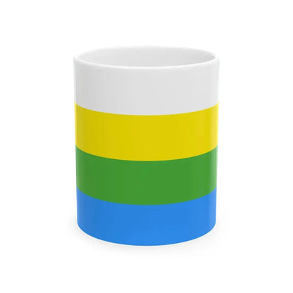 Flag of Nizhne-Taldinskoe (Russia) White Coffee Mug 11oz - Go Mug Yourself