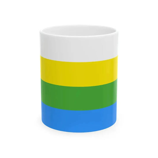 Flag of Nizhne-Taldinskoe (Russia) White Coffee Mug 11oz - Go Mug Yourself