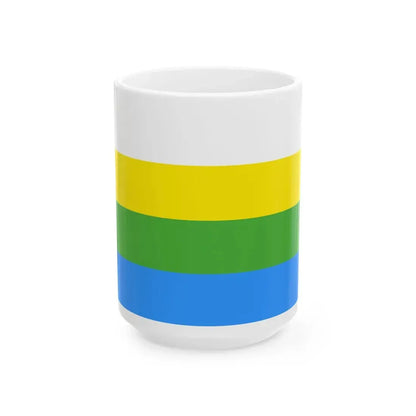 Flag of Nizhne-Taldinskoe (Russia) White Coffee Mug 15oz - Go Mug Yourself