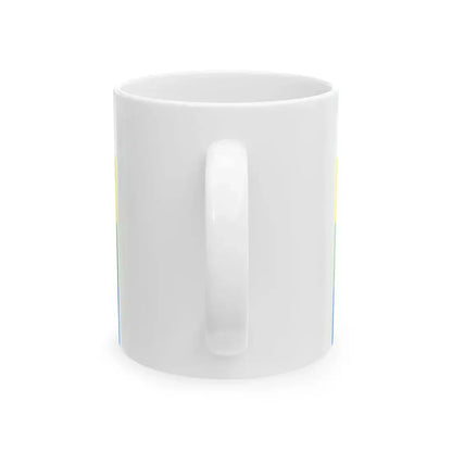 Flag of Nizhne-Taldinskoe (Russia) White Coffee Mug - Go Mug Yourself