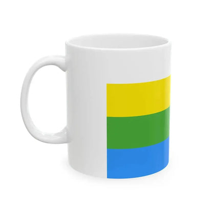 Flag of Nizhne-Taldinskoe (Russia) White Coffee Mug - Go Mug Yourself
