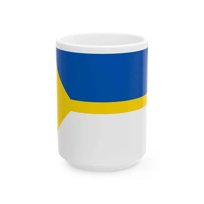 Flag of Nizhnevartovsk (Russia) White Coffee Mug 15oz - Go Mug Yourself
