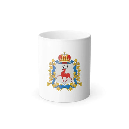 Flag of Nizhny Novgorod Oblast Russia - Color Changing Coffee Mug 11oz - Go Mug Yourself