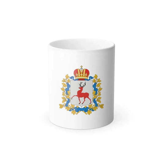 Flag of Nizhny Novgorod Oblast Russia - Color Changing Coffee Mug 11oz - Go Mug Yourself
