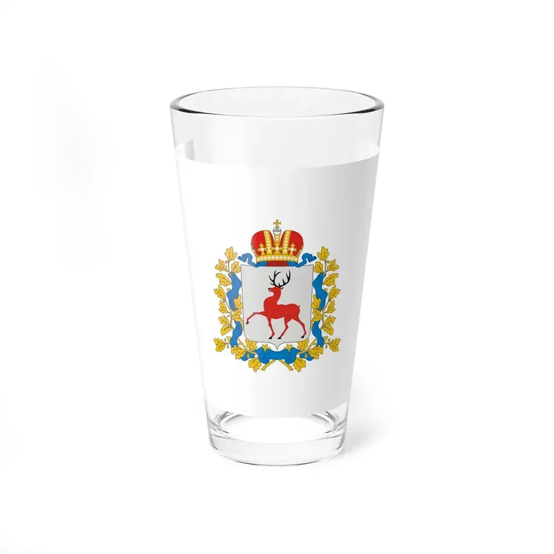 Flag of Nizhny Novgorod Oblast Russia - Pint Glass 16oz 16oz - Go Mug Yourself