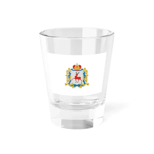Flag of Nizhny Novgorod Oblast Russia - Shot Glass 1.5oz 1.5oz - Go Mug Yourself