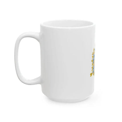 Flag of Nizhny Novgorod Oblast Russia - White Coffee Mug - Go Mug Yourself