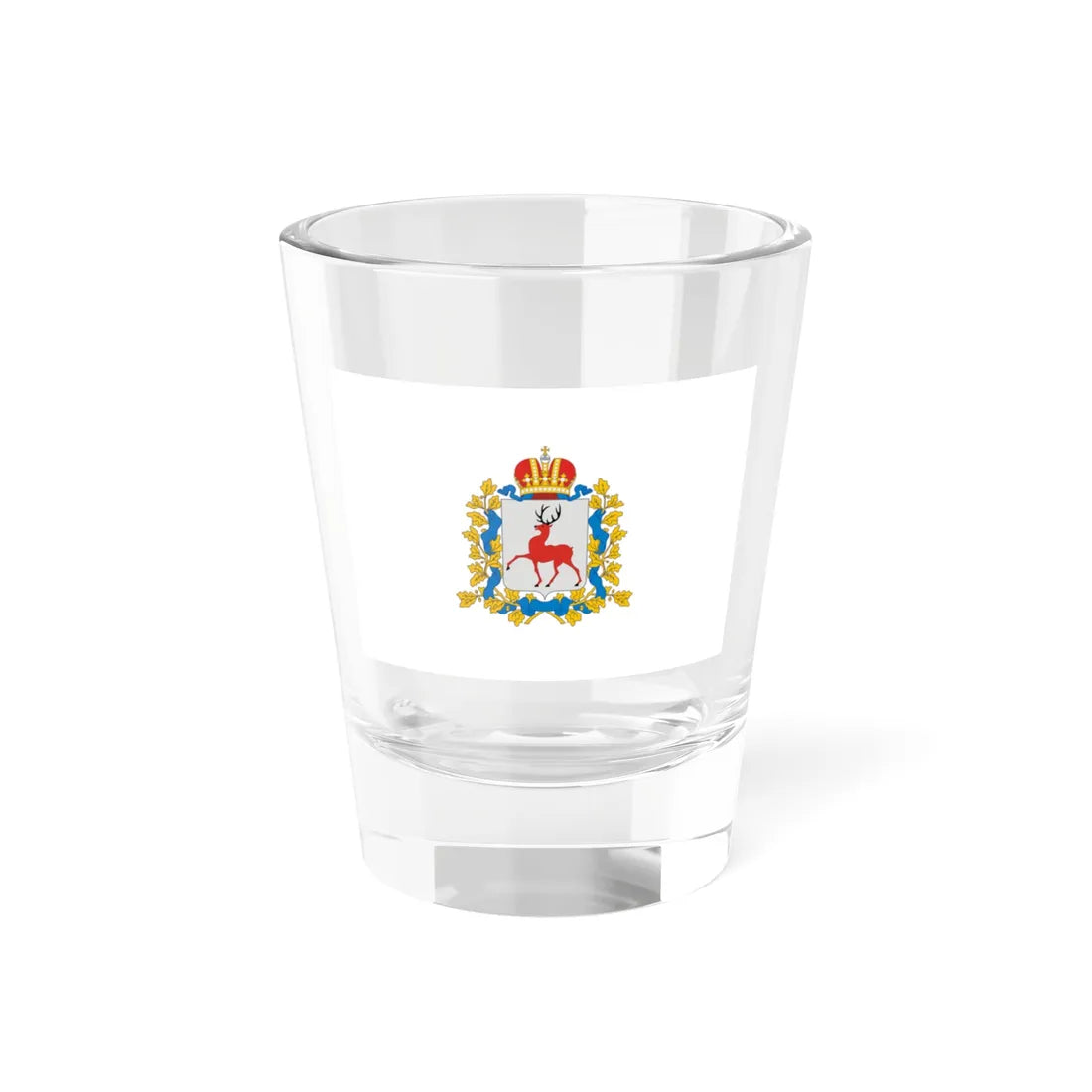 Flag of Nizhny Novgorod Region (Russia) Shot Glass 1.5oz 1.5oz - Go Mug Yourself