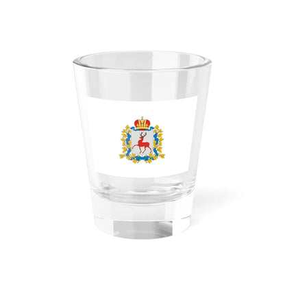 Flag of Nizhny Novgorod Region (Russia) Shot Glass 1.5oz 1.5oz - Go Mug Yourself