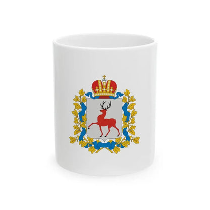 Flag of Nizhny Novgorod Region (Russia) White Coffee Mug 11oz - Go Mug Yourself