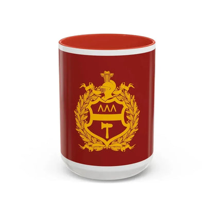 Flag of Nizhny Tagil Russia - Accent Coffee Mug 15oz Red - Go Mug Yourself