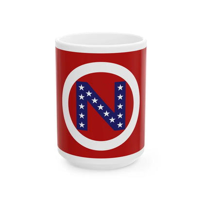 Flag of Noble County Ohio (United States) White Coffee Mug 15oz - Go Mug Yourself